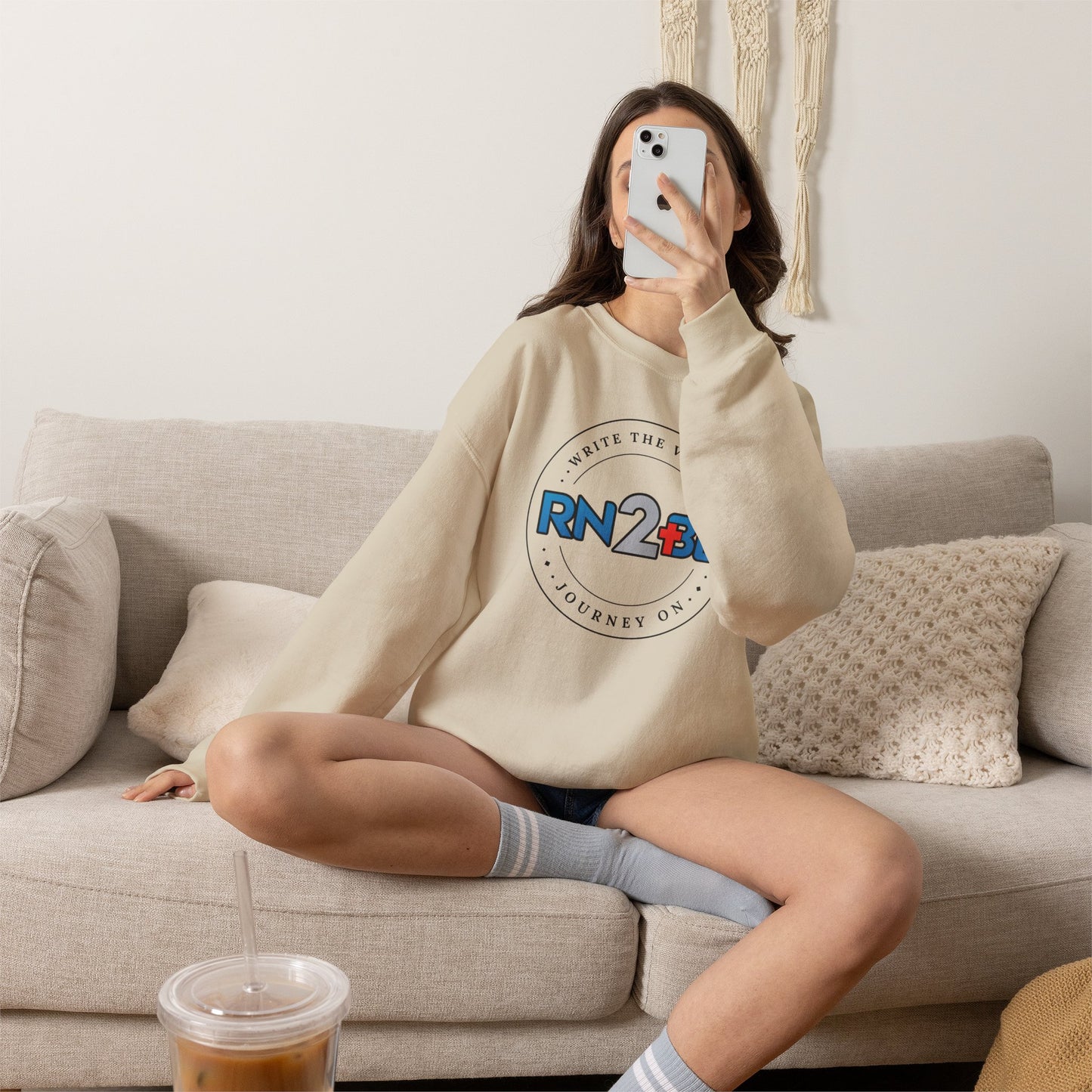 RN2BE Full Circle Logo Sweatshirt BLK