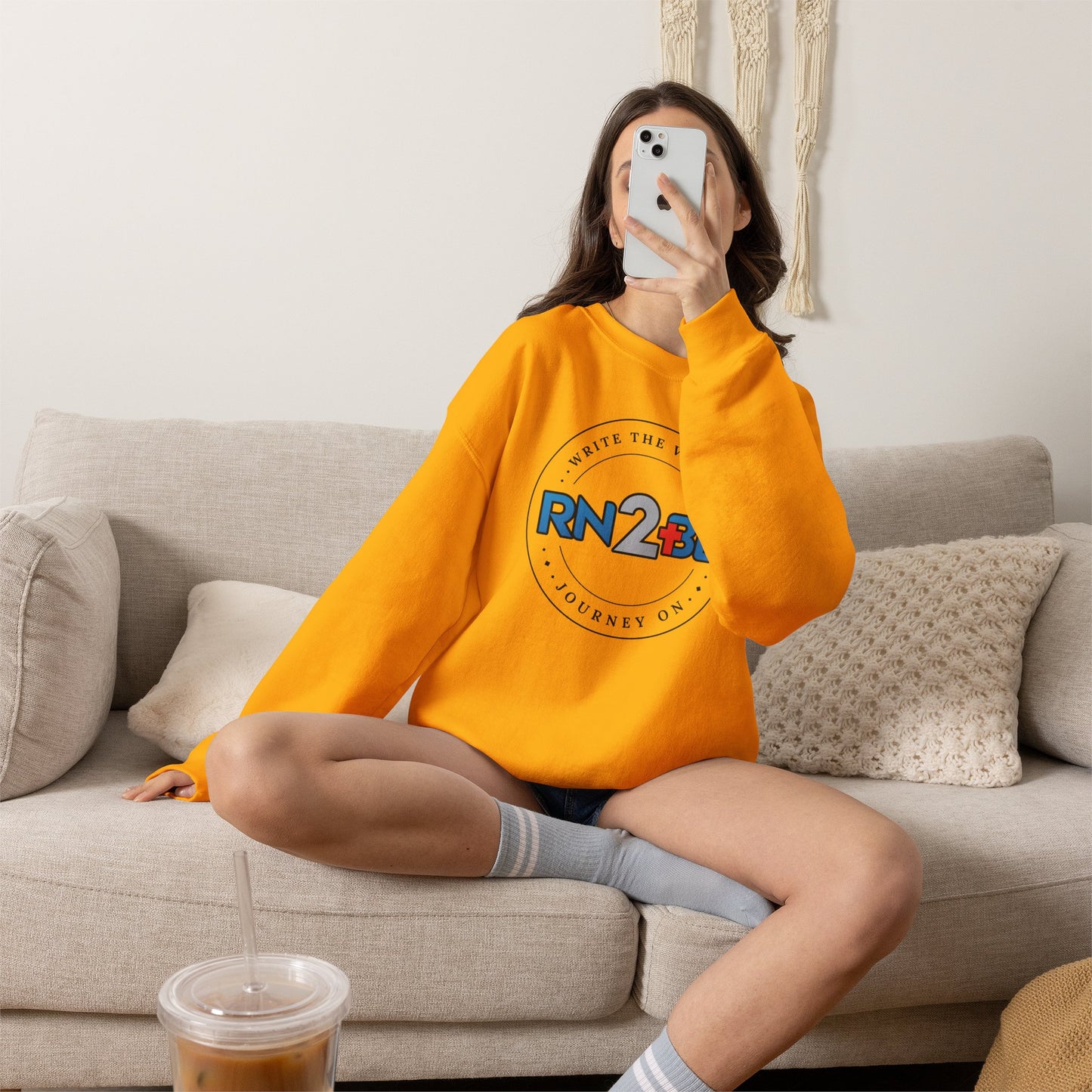RN2BE Full Circle Logo Sweatshirt BLK