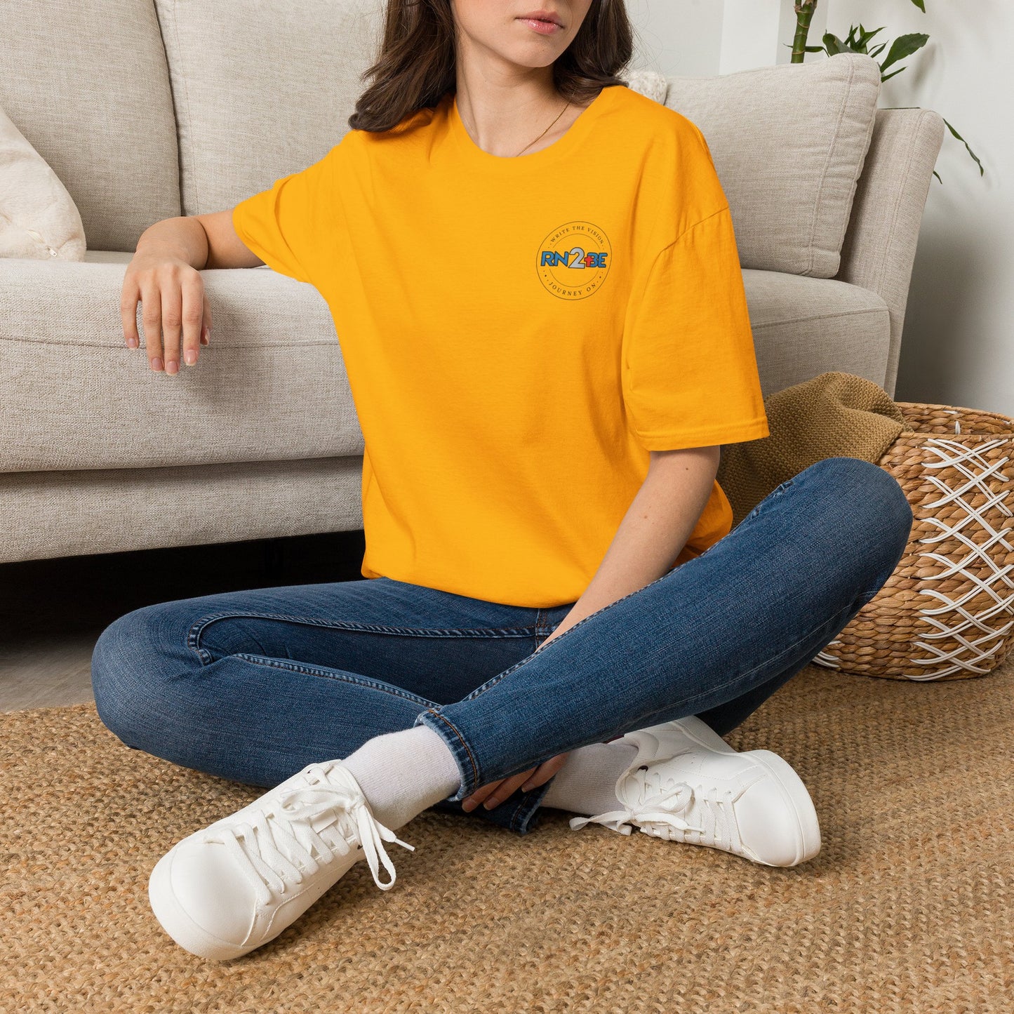 RN2BE_WTV: Full Circle T-shirt BLK