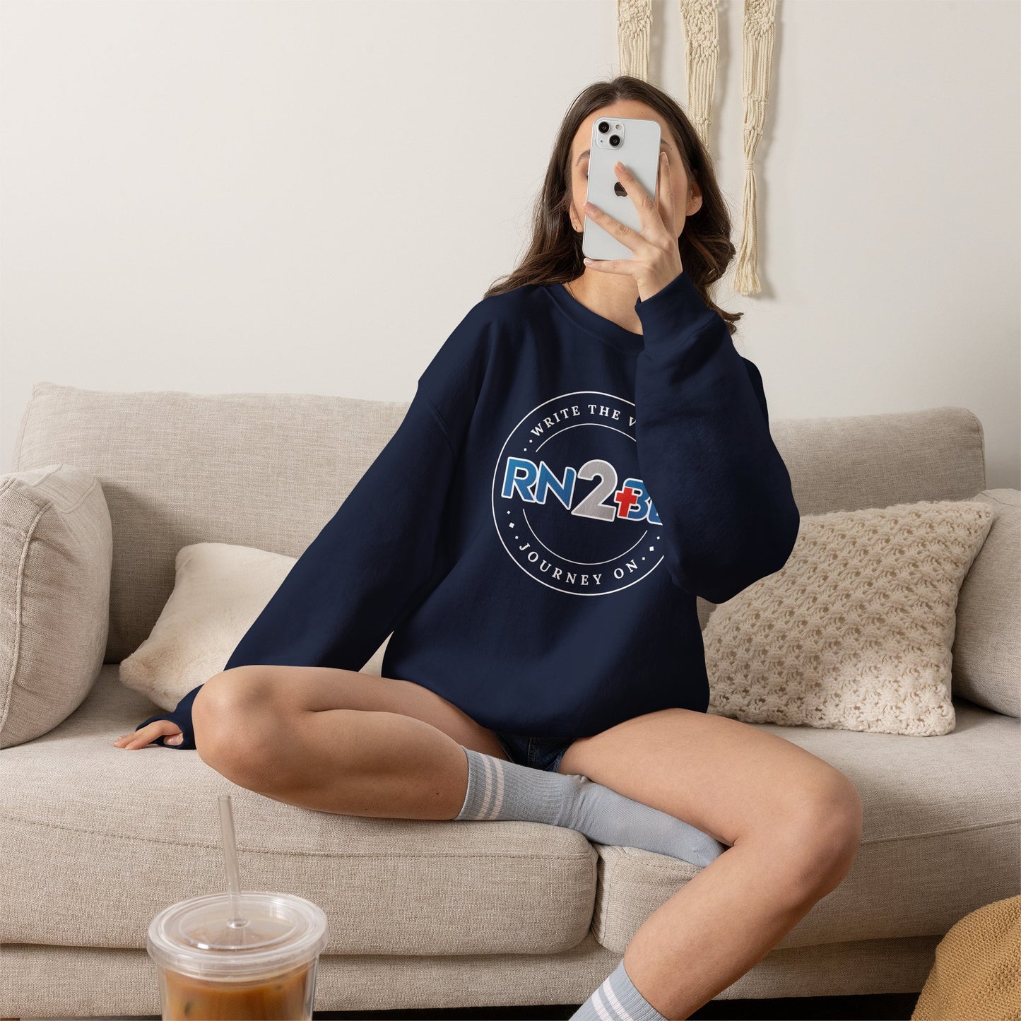 Copy of RN2BE Full Circle Logo Sweatshirt
