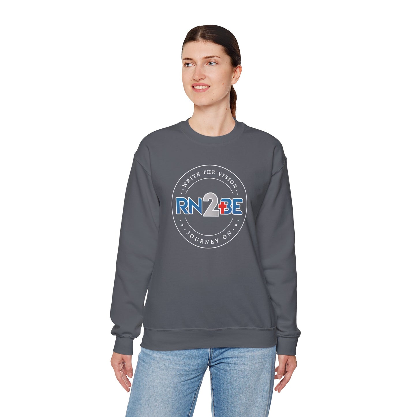RN2BE Full Circle Logo Sweatshirt WHT