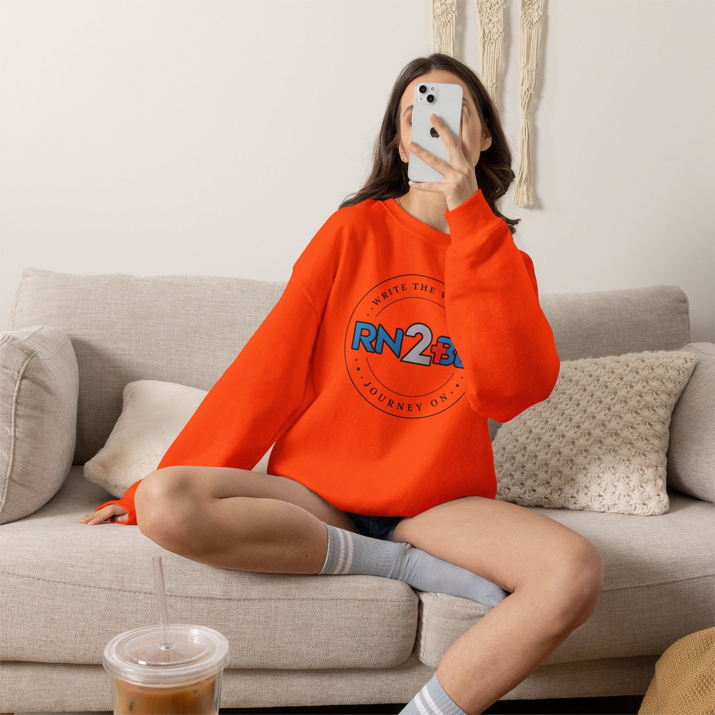 RN2BE Full Circle Logo Sweatshirt BLK