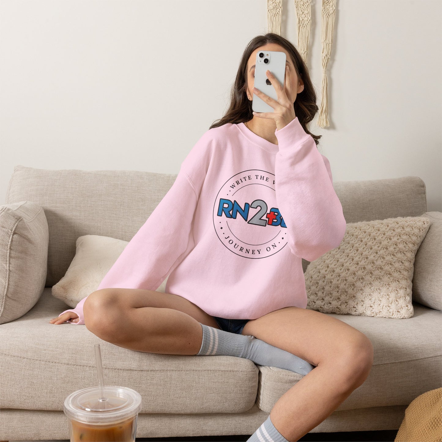 RN2BE Full Circle Logo Sweatshirt BLK